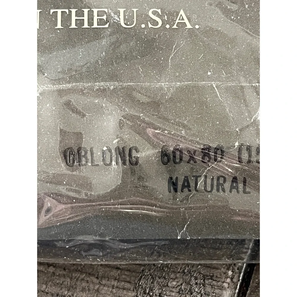 Quaker Lace Embassy Tablecloth Blue Ribbon Collection Natural 60x80 Oblong USA